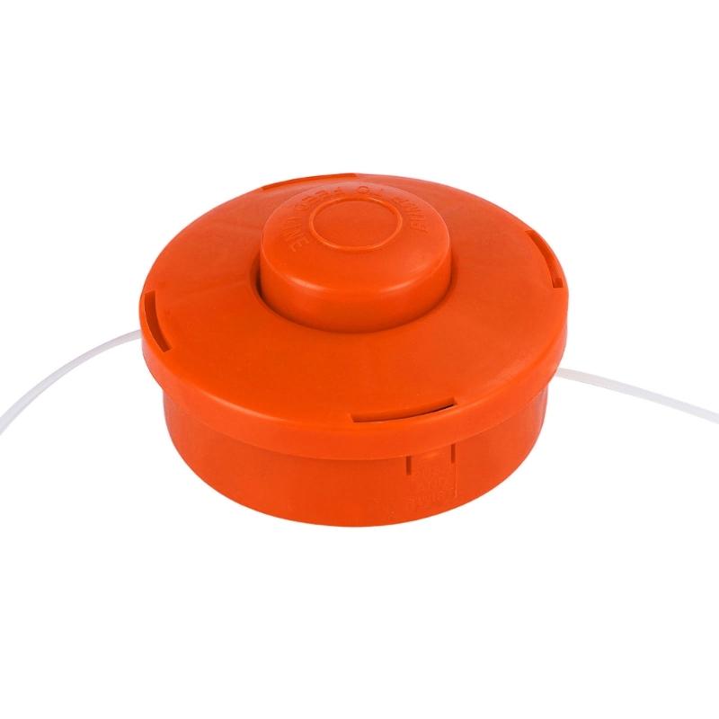 Сверхпрочная триммерная головка, сменная катушка, двухлесковая нейлоновая система подачи, материалы PP, подходит для аксессуаров для газонокосилок