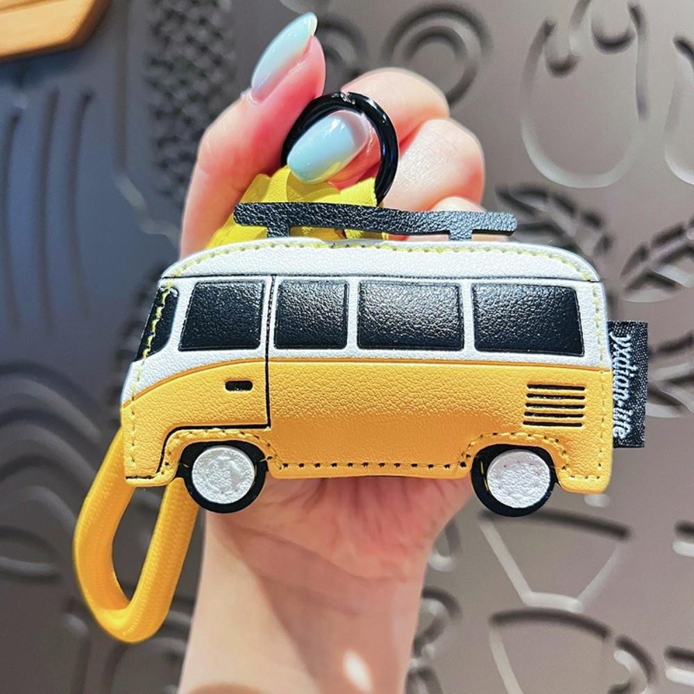 Cute Bus Shape Keychain Unique Bag Pendant Creative Cartoon Airplane Keychain Gift