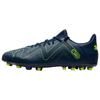 Future Play Круглый носок Шнуровка MG (Резиновый короткий стержень) Прочные Дышащие Футбольные Бутсы Мужские Футбольные Бутсы Сине-Зеленые 107380-03