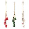 Christmas Bells Hanging Cow Bells with Snowflake Design Window Jingle Bells for Christmas Tree Decoration Winter Festive Party