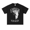 Футболка Eminem Slim Shady Классическая икона Хип-Хопа Графический Принт Чистый Хлопок Круглый Вырез Повседневная Мода Уличный Стиль Топы