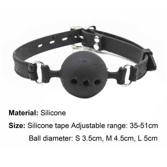 Открытый рот кляп дышащие женские аксессуары пара силиконовый бондаж рот кляп мяч для любовника