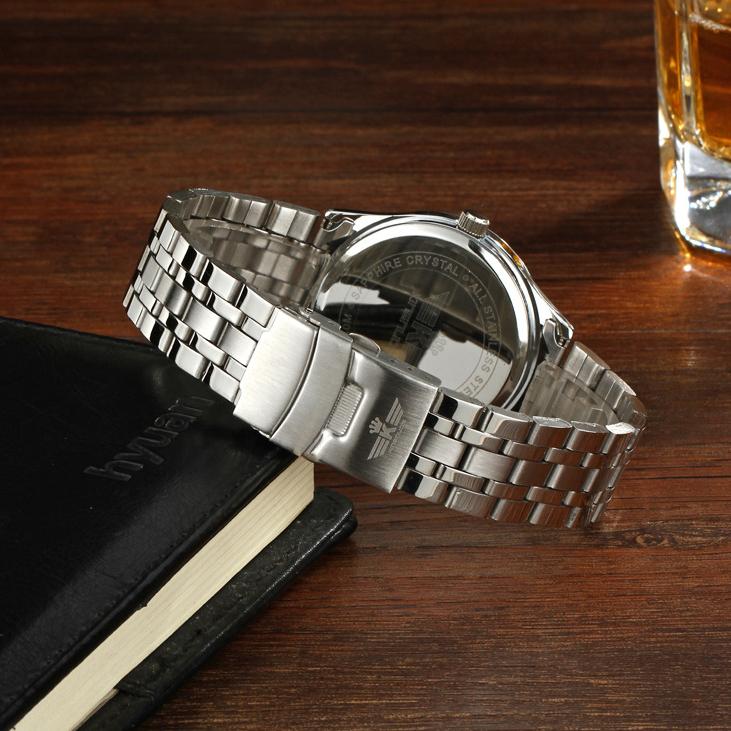 KINGNUOS высококачественные мужские светящиеся часы с тремя глазами и шестью стрелками, водонепроницаемые модели часов с одним календарем, наручные часы