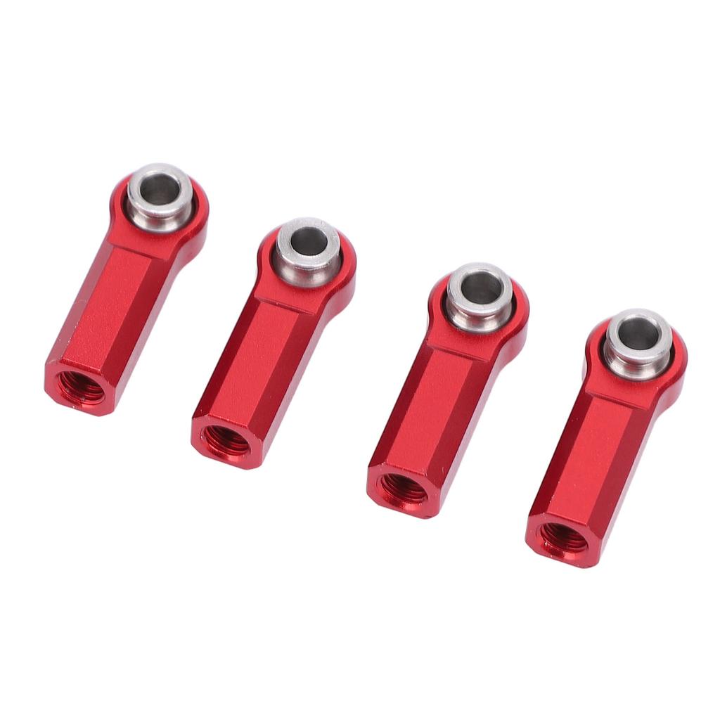 4 Pcs RC Link Rod End M4 Thread CW 7mm High Strength Alloy Ball Joint Head for 110 Model Car Green
