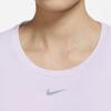 Nike Dri-FIT One Luxe Solid Crew Neck Sun Protection Quick-Dry Short Sleeve T-Shirt Women Tops Purple DD0619-530