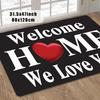 1 шт. Коврик для двери «Добро пожаловать домой» с таксой, Кухонный коврик, Нескользящий, Поп-арт, Коврик для гостиной, Коврик для ванной, Ковер для дома, Декор для раковины, Прачечной
