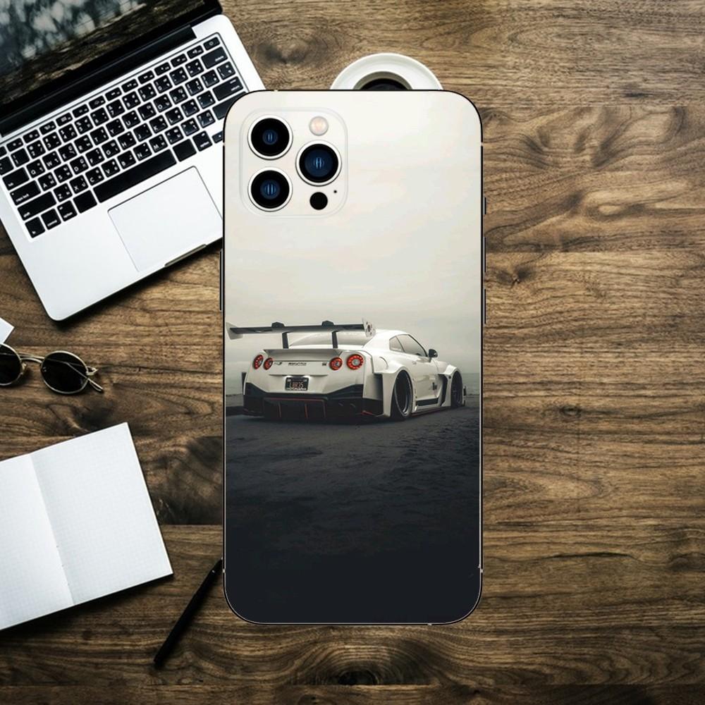 Крутой чехол для телефона G-GT-R-Sport Car для iPhone 15,14,13,12,11,XS,XR,X,8,7,Pro,Max,Plus,mini, силиконовый черный чехол
