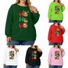 Women's Fashionable Casual Plus-Size Long Sleeve Pullover Printed Sweatshirt
