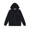 Black Heart Print Hooded Sweatshirt Women Men Fall Winter Loose Fit Cotton Pullover With Pocket