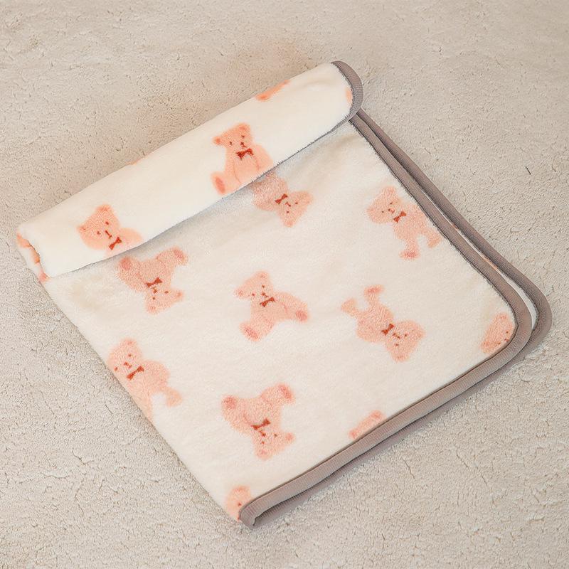Всесезонный двухсторонний фланелевый коврик для домашних животных и одеяло для сна кошек