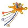 Sensory Development Silicone Pull String Toy Grab Ball InfantilChewable Teethers Toys  Boy Children