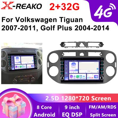 Автомобильное радио для Volkswagen VW Tiguan 2006 2010 2016 Golf Plus 2004-2014 Wireless Carplay Android 4G 8Core Auto Car Stereo Multimedia Player
