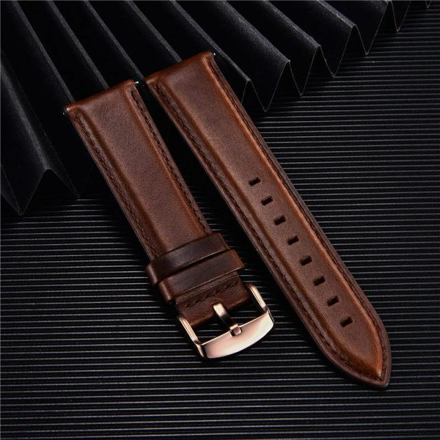 Quick Release Straps Men Women Genuine Leather Watchbands 18mm 20mm 22mm Smart Watch Band Watch Accessories