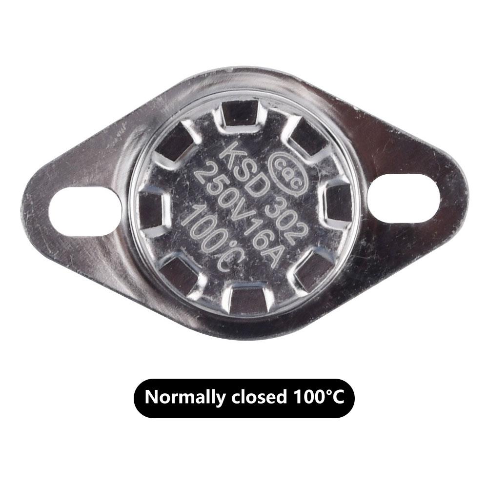 Керамический Термостат Термостат KSD302 50C~150C 16A 250V NC Нормально Замкнутый Термовыключатель 50C 80C 100C 120C 150C