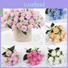 Artificial Rose Flower Bouquet With Silk Material For Home Decoration Wedding