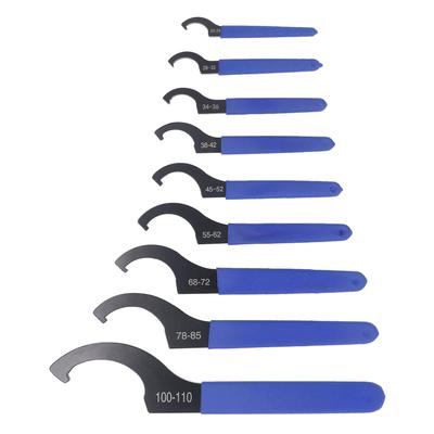 Набор из 9 штук С-образный гаечный ключ для койловеров из инструментальной стали S2 Гаечный ключ для амортизаторов с крюком для автомобилей