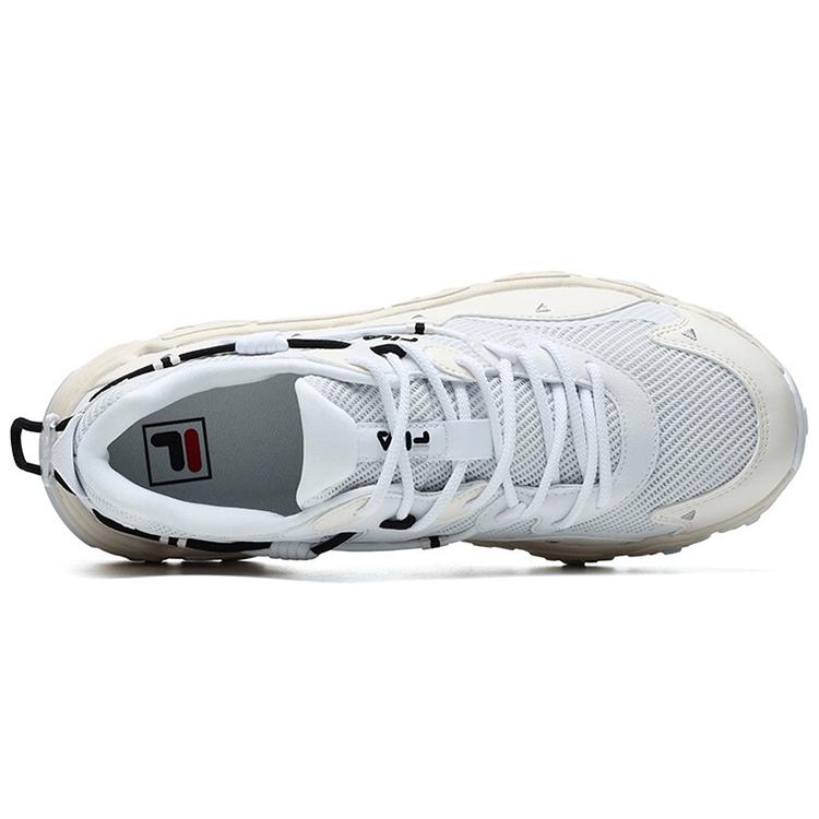 Fila Кошачья лапа MORDEN CHIC FMC Текстиль, Синтетическая кожа, ТПУ Низкие Кроссовки на массивной подошве Мужские Jet White F12M124144FFJ