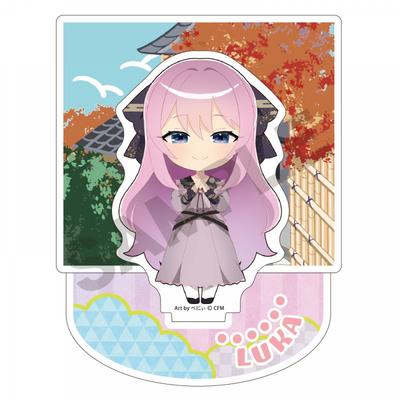 Диорама Vocaloid Hatsune Miku, акриловая подставка, Megurine Luka Hannari, 2024, мини-персонаж