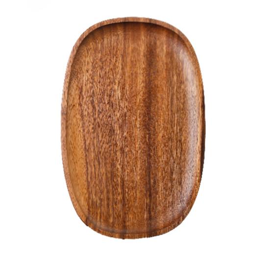 Деревянный поднос, универсальный деревенский деревянный сервировочный поднос, центральная часть стола, тарелка с фруктами для украшения дома, фермерского дома