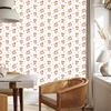 Deer Wallpaper White and Cream for Living Room and Bedroom 50x1000