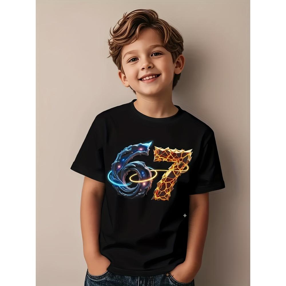 Italian Bad Math Joke T-shirt Fun Casual Short Sleeve Round Neck Top Summer Comfortable Children's T-shirt