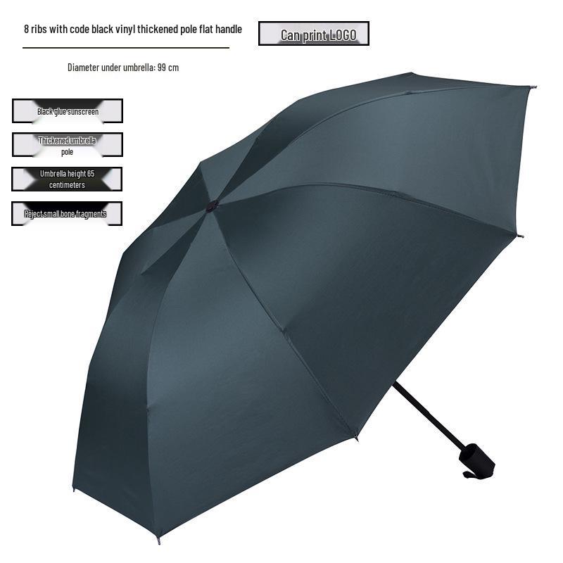 Reinforced Windproof Folding Umbrella with UV Sun Protection