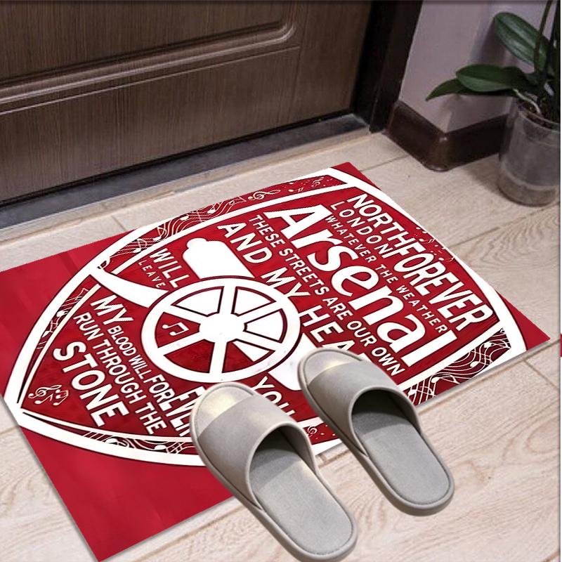 Arsenal F.C Pattern Rug, Indoor/Outdoor Mat, for Picnic, Gameroom, Bedroom, Office, Living Room, Home Decor Carpet, Birthday Gift