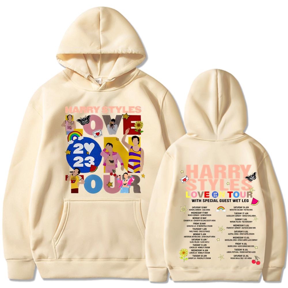 Новая толстовка с капюшоном для концерта «Love on Tour» в стиле Харадзюку, большие толстовки в стиле хип-хоп, одежда унисекс, одежда Y2k, толстовки с капюшоном и длинными рукавами, уличная одежда