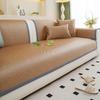 New Modern Simple Rattan Sofa Cushion Summer Sofa Mat Summer Seat Cushion Fixed Cover Towel