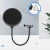 QIKEJI Microphone Pop Reflection Improves Recording 15cm Ideal for Vocal Home Recording and Live Clear Black Filter, Filter, Quality, Diameter, Record