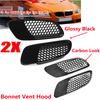 Глянцевый черный/углеродное волокно, вентиляционные жалюзи на капоте двигателя, воздухозаборник, вентиляционная крышка для BMW E90 E91 E92 E93 M3, крышка воздухозаборника