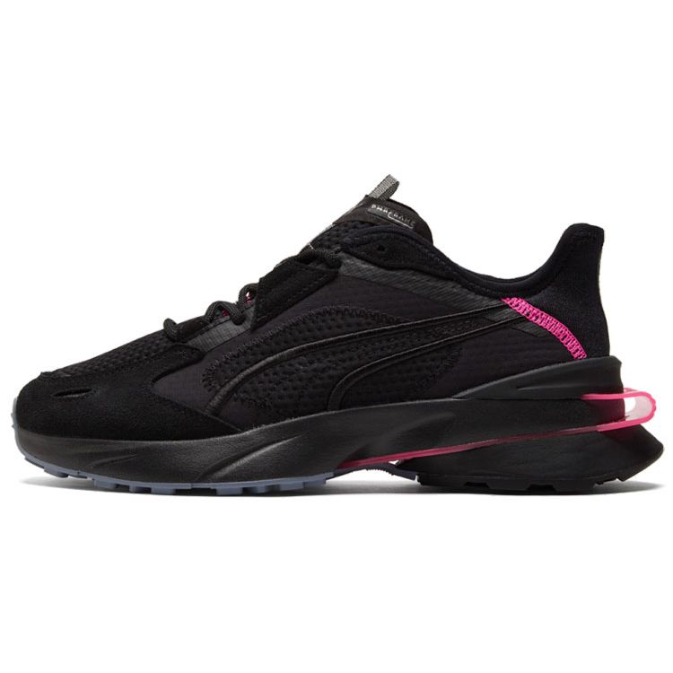 Puma PWRFrame OP-1 Cyber Black Pink Unisex Sneakers Aged-Silver 381599-02