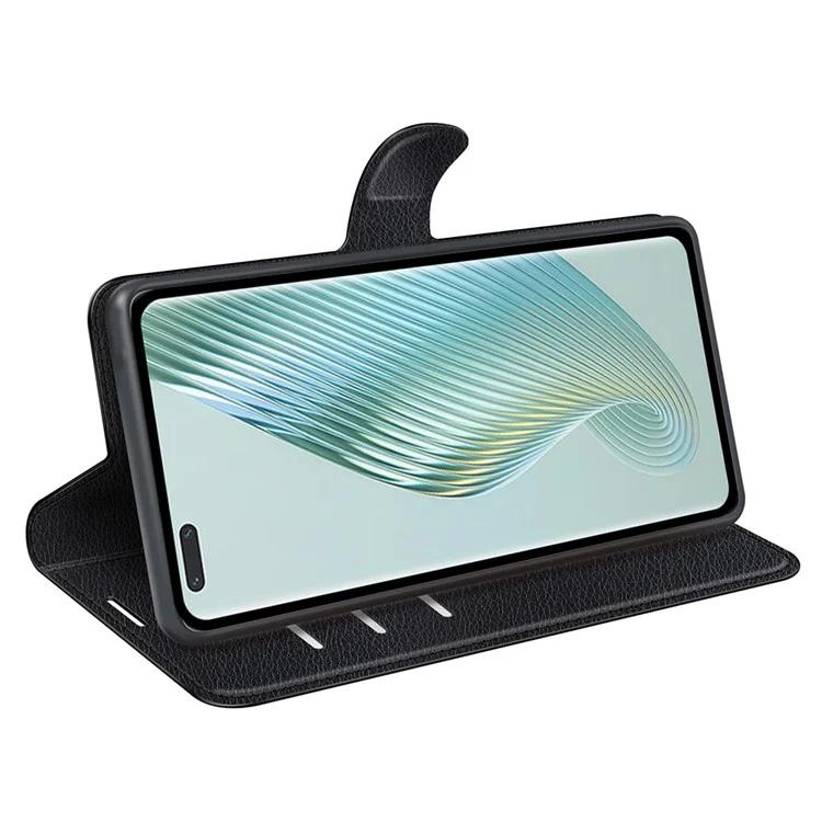 Чехол-подставка для Honor Magic5 Pro Litchi Texture PU Leather Phone Case Flip Cover