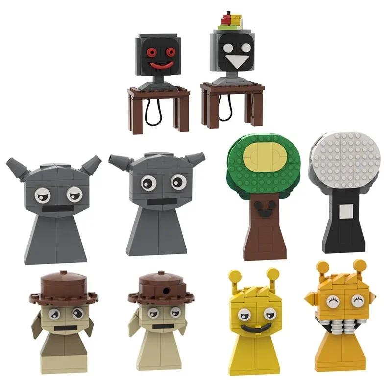 Sprunki Toy Bricks Game Incredibox Sprunki Elf Building Blocks Dark Horror Mode Action Figures Assembled Bricks Christmas Gift
