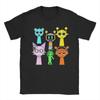 Новинка Игровой Футболка с Персонажами Sprunki Мужская с Круглым Вырезом с Короткой Рукавой Верхняя Часть Футболка Хлопок Летняя Одежда