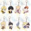 Acrylic Stand Keychains Figure Model Plate Holder Cake Topper Anime Cartoon Characters Car Bag Pendant