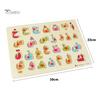 Puntos Educational Toy Kids Wooden Arabic Alphabet Number Jigsaw Puzzles Board Early