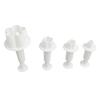 4Pcs/Set Plum Blossom Flower Plunger Fondant Cutter Sugarcraft Cake Decorating Tools DIY Cookie Stamper Baking Accessories