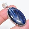 Natural Sodalite Gemstone 925 Sterling Silver Jewelry Pendant 2.09" r6Y37