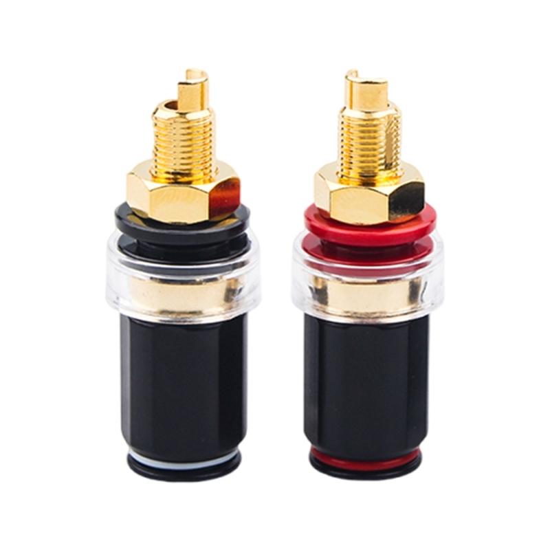 Золотое покрытие Женская wiring короткий клеммник banana-розетки Horn-штекеры для Hi-Fi аудио энтузиастов звукорежиссера