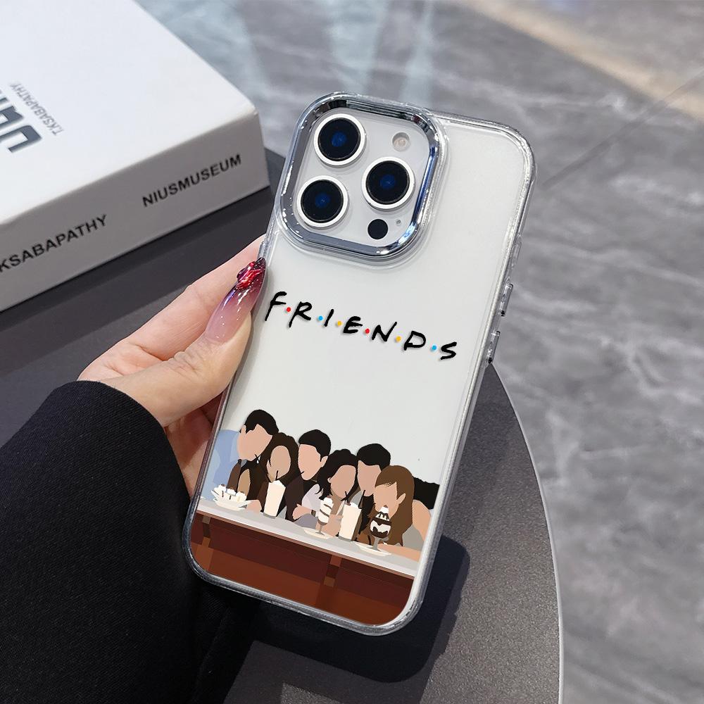 Чехол для телефона с изображением популярного ТВ-шоу «Друзья» для iPhone 17 16e 16 15 14 13 12 11 mini Pro Max X XR XSMAX 8 7 Air Plus Прозрачный Мягкий Чехол