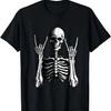 Футболка Рокер Скелет Рокерский Знак Рукой Смешной Рокер Хэллоуин Подарки