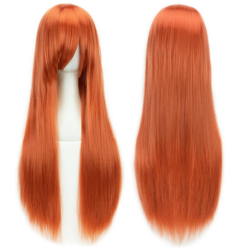 Heat Resistance Long Synthetic Hair Layered Anime Straight Hairpiece Costume