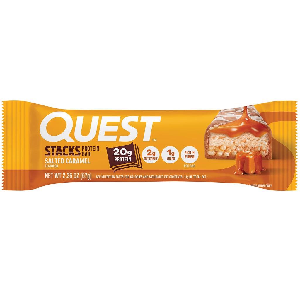 Quest Nutrition, Stags, Protein Bars, Salted Caramel, 12 Bars, 67g each (2.36oz)
