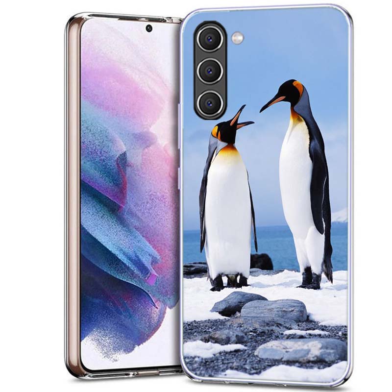 Penguins Love at the North Pole Phone Case for Samsung A54 A14 A24 A34 A17 A37 A57 A55 A35 A25 A15 A13 A23 A33 A53 A07 A05S A04S