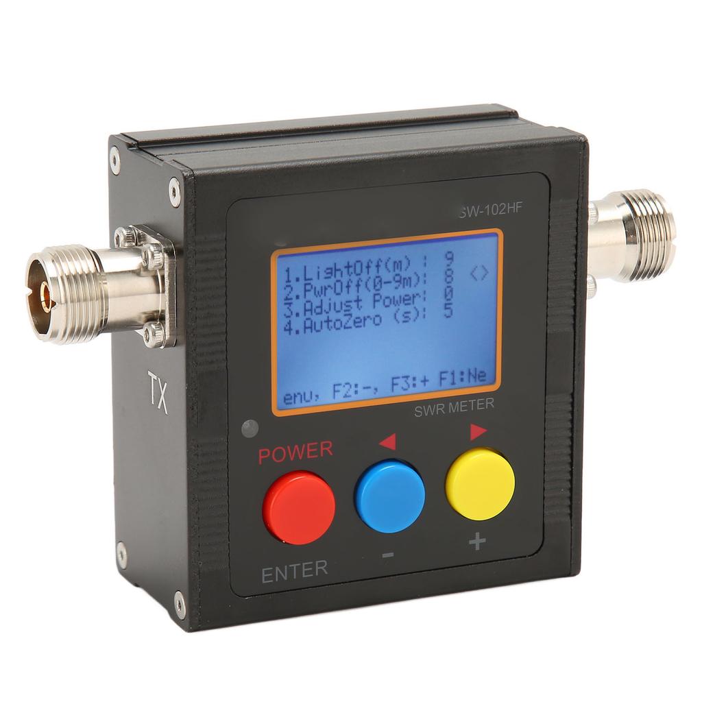 Short Wave SWR Meter with Backlit LCD Display HF 1.5‑70MHz 120W Digital Shortwave Standing Wave Mete