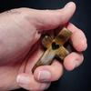 Olive Wood Pocket Cross Smooth Texture Pocket-sized Stress Relief Spiritual Companion Cross My Heart Encouragement Gift Wooden Cross Across