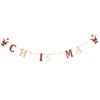 Merry Christmas Banner Reusable Wooden DIY Letter Flag Christmas Party Gift Banner Christmas Themed Banner Merry Decoration