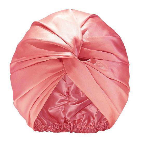 Adjustable Knotted Satin Hair Bonnet Double Layer Hair Wrap Women Hair Care Turban Satin Sleep Hat for Curly Straight Hair