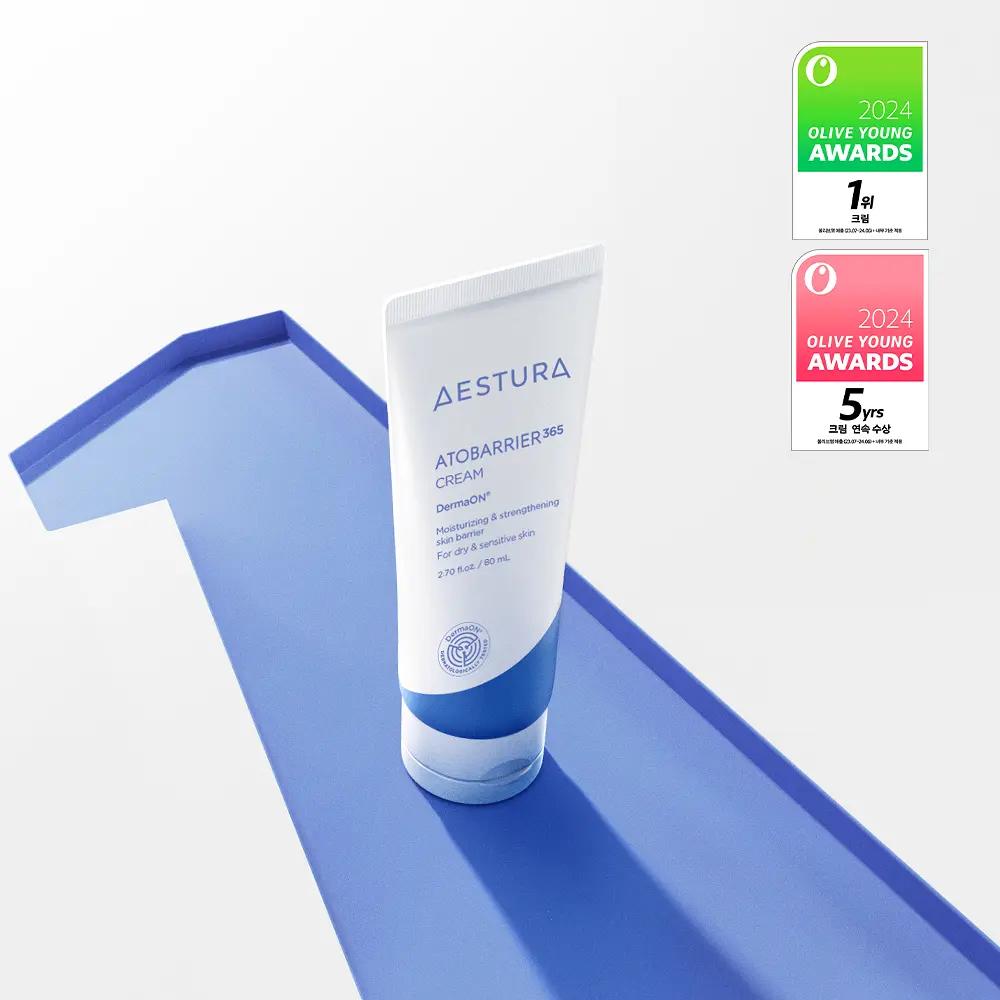 Aestura Крем Atobarrier 365 80 мл + 30 мл – Интенсивное увлажнение, Защита кожи, Корейский